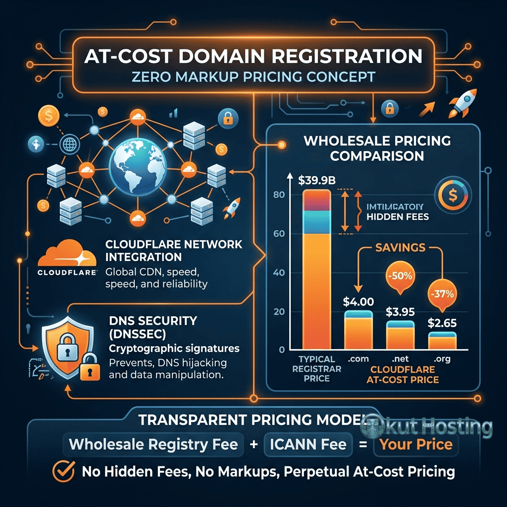 Cloudflare Registrar Service - At-Cost Domain Pricing Model - Featured Image